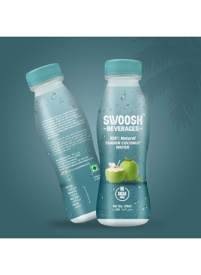 Swoosh beverages Swoosh Tender Coconut Water for Instant Energy | Enriched with Vitamins and Minerals | No Added Sugars or Flavors |  Natural Electrolytes | 200ml | Pack of 12 - Image 4